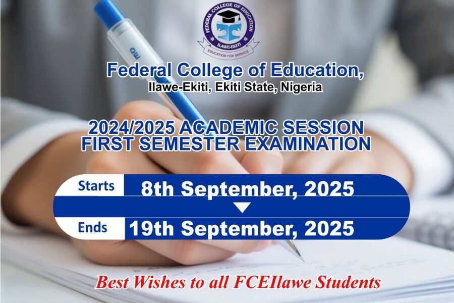 2024/2025 ACADEMIC SESSION FIRST SEMESTER EXAMININATION