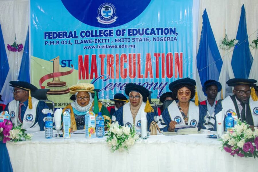 Press Release – History, as FCE Ilawe-Ekiti matriculates 317 pioneer students.