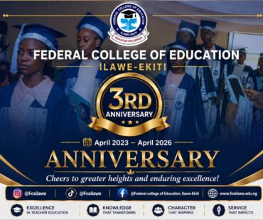 Federal College of Education, Ilawe-Ekiti Marks 3rd Year Anniversary (2023-2026)