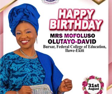 Happy Birthday to Our Esteemed Bursar, Mrs. Mofolusho Olutayo-David!