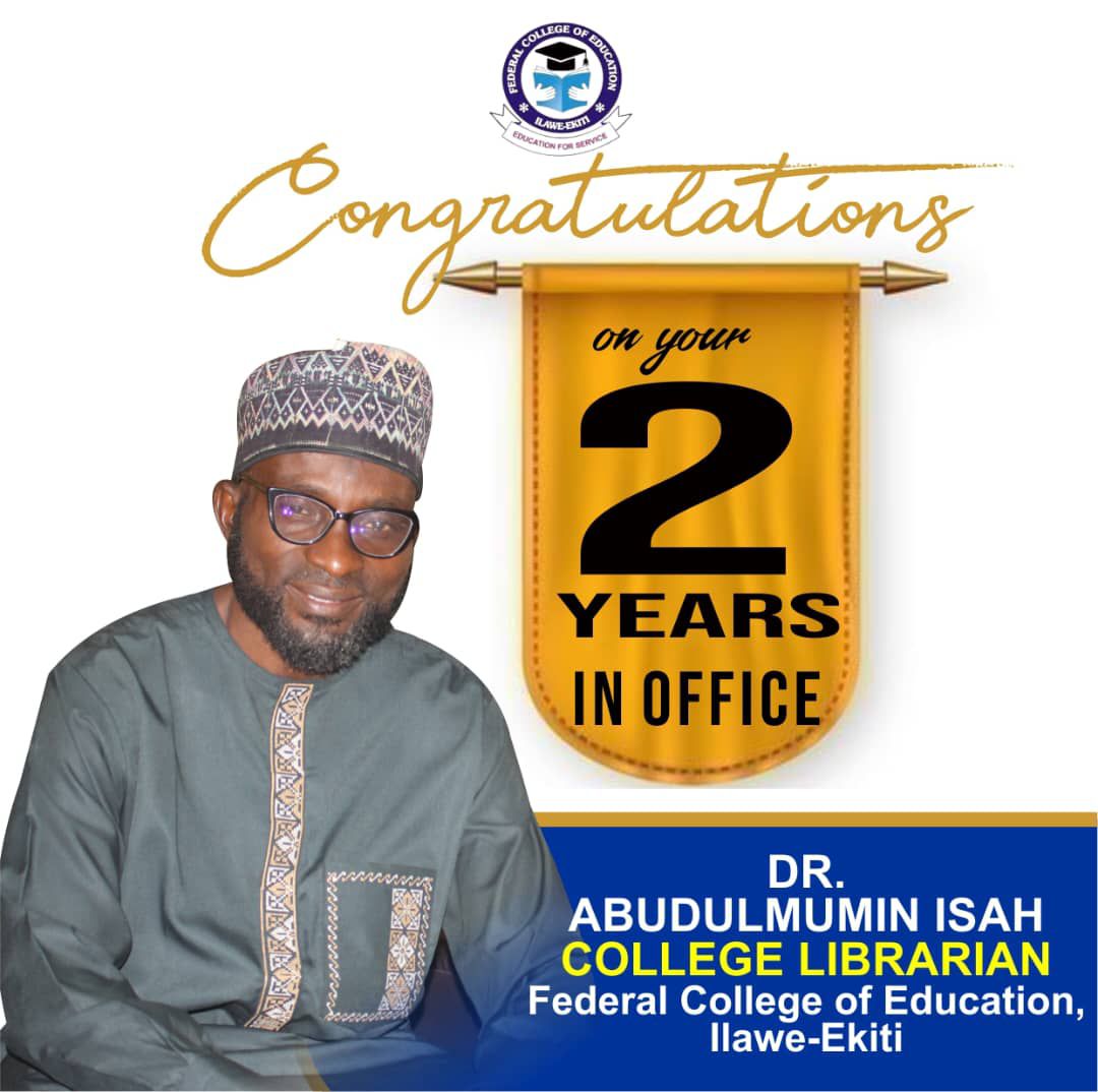 CELEBRATING A MAJOR MILESTONE IN OFFICE OF THE COLLEGE LIBRARIAN