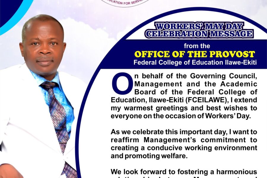 2025 WORKERS’ MAY DAY CELEBRATION MESSAGE