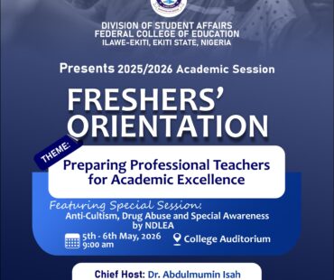 2026 Freshers’ Orientation: Preparing Professional Teachers for Academic Excellence