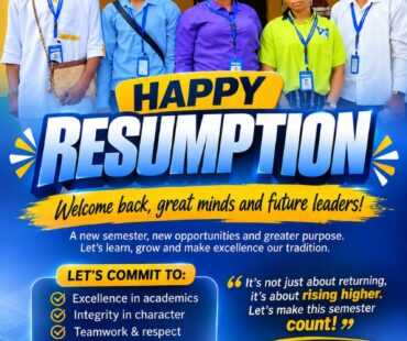 HAPPY RESUMPTION !