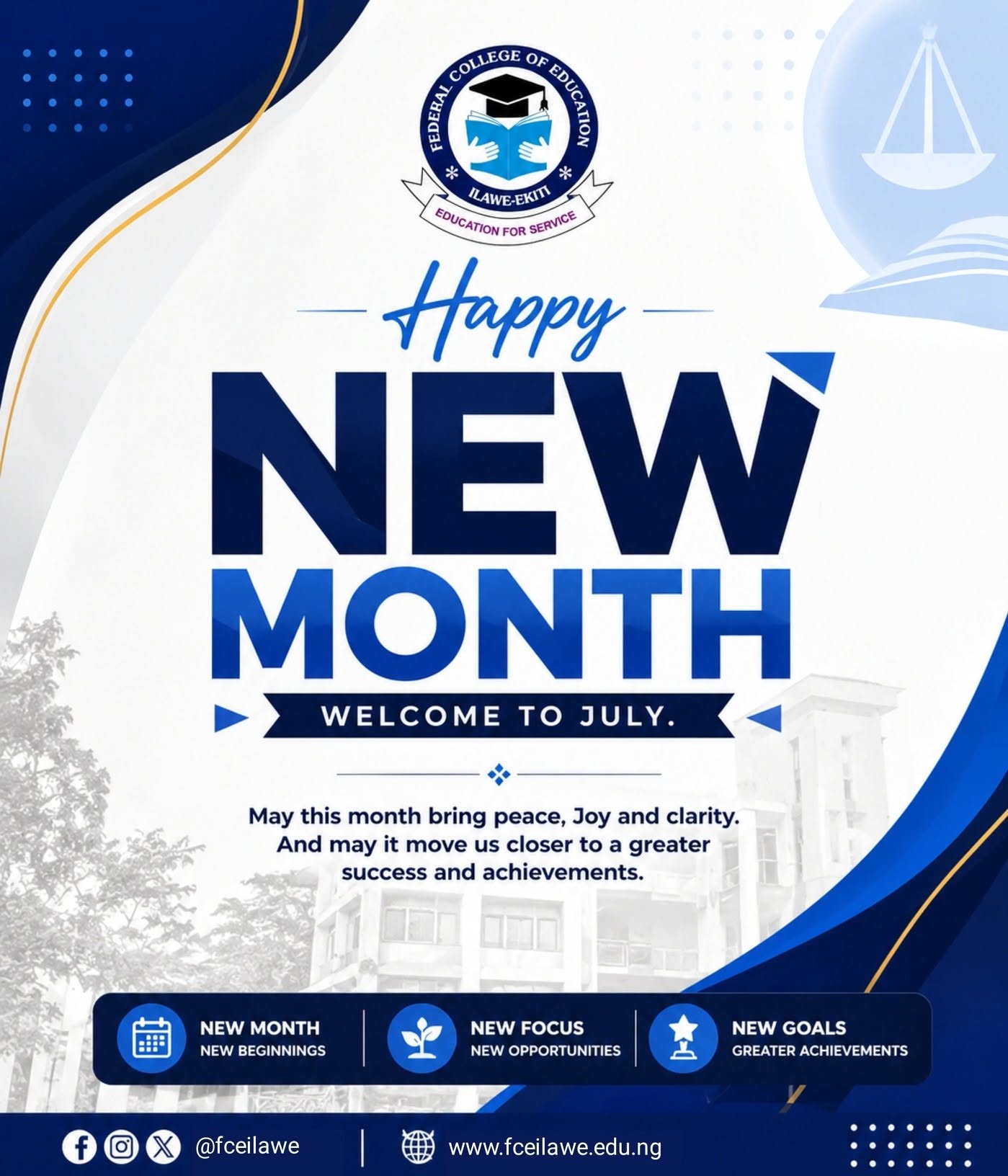 Happy New Month! Welcome to July